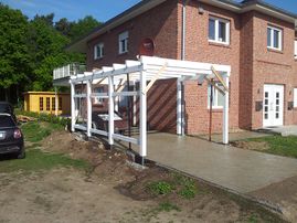 Carport in weiß
